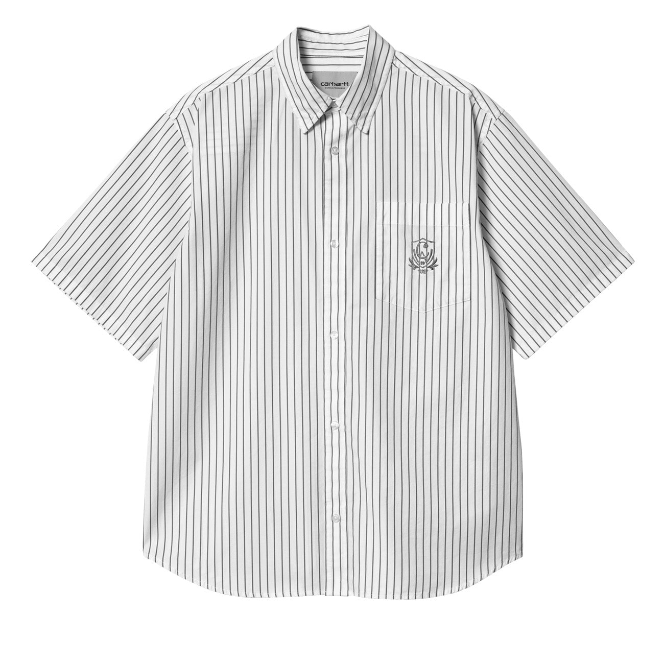 Carhartt WIP S/S Linus Shirt Linus Stripe Black White