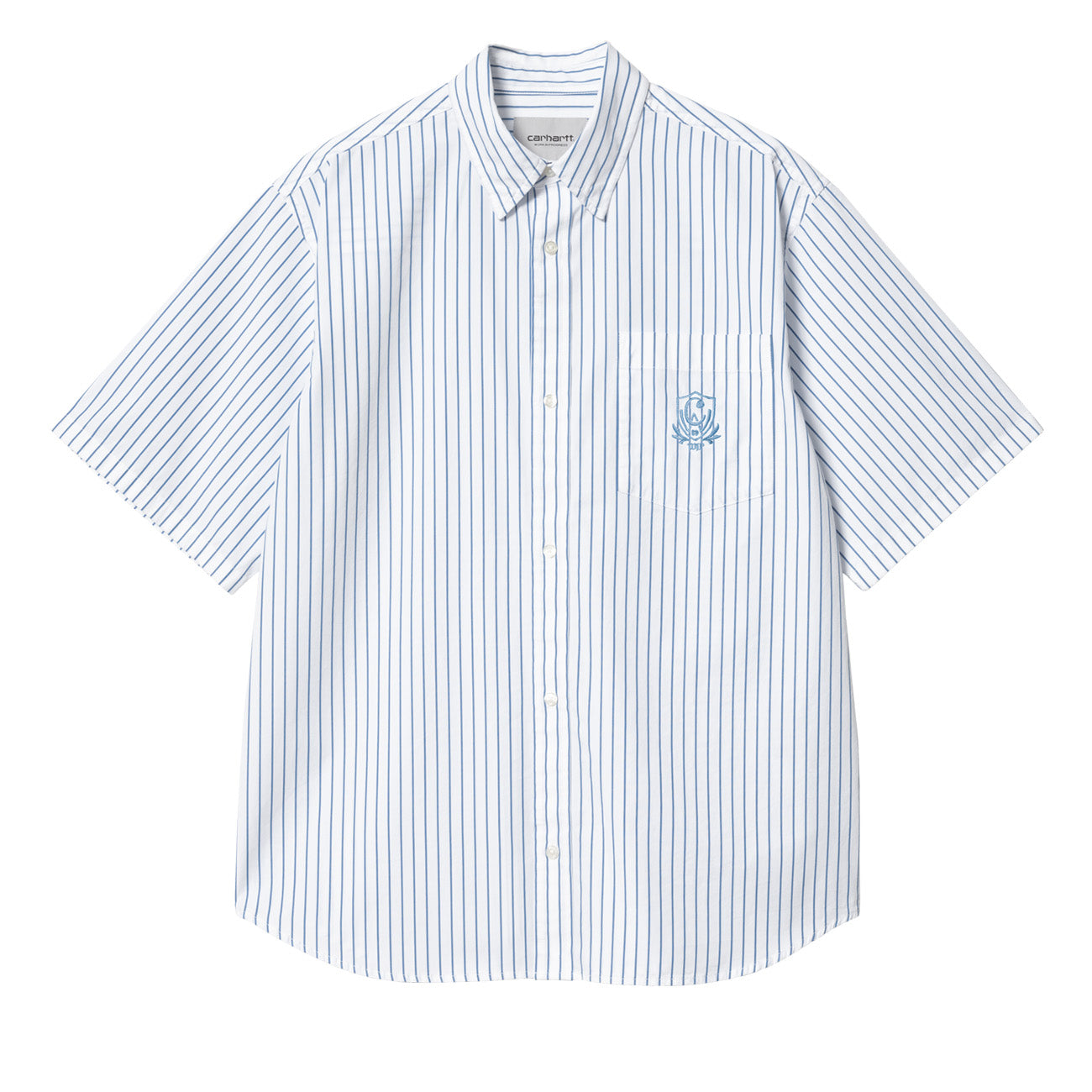 Carhartt WIP S/S Linus Shirt Linus Stripe Bleach White