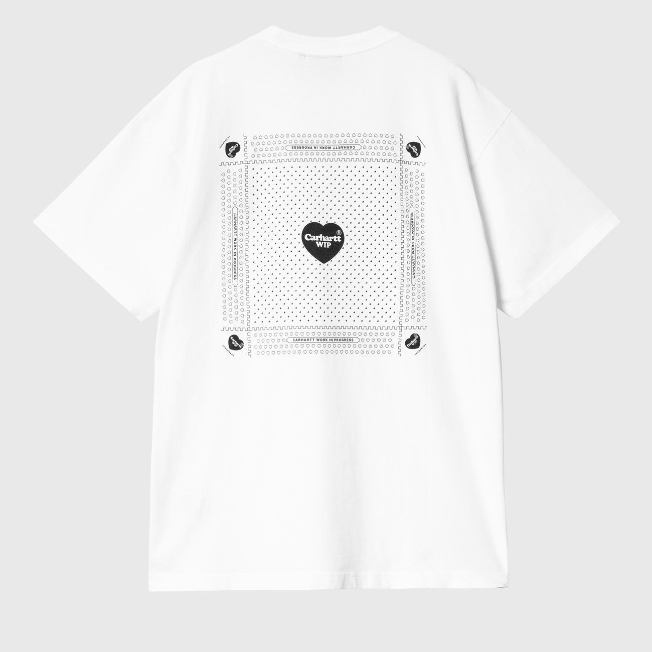 Carhartt WIP S/S Heart Bandana T-Shirt Herren White Black