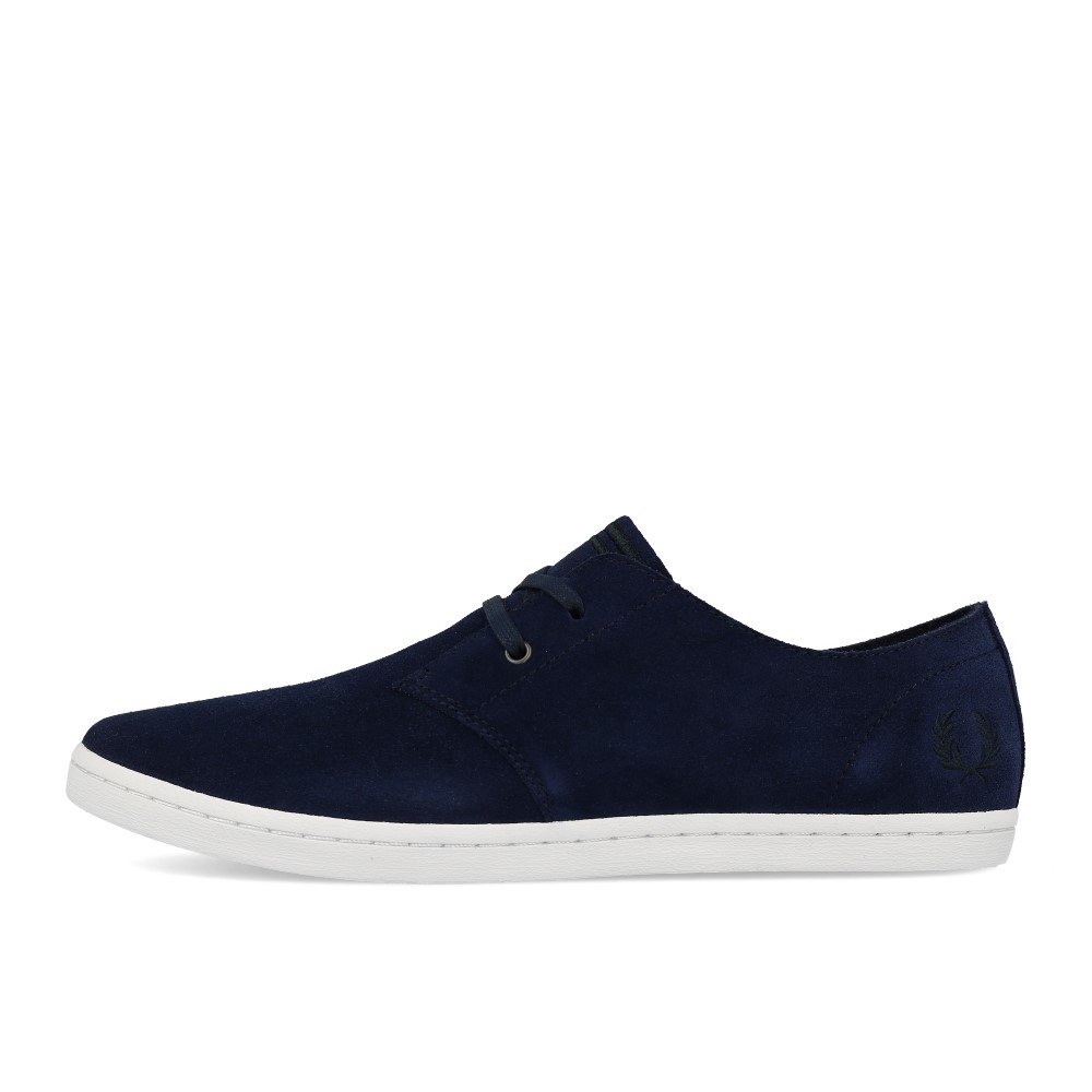 Fred Perry Byron Low Suede Carbon Blue