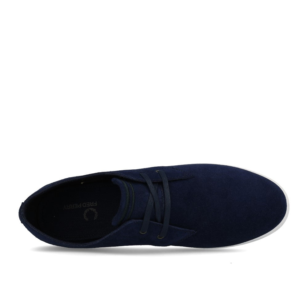 Fred Perry Byron Low Suede Carbon Blue