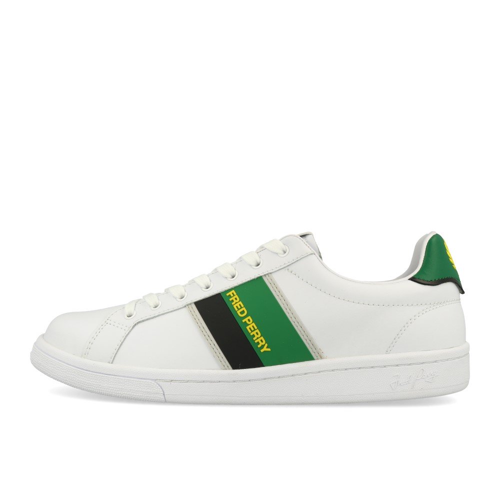 Fred Perry B721 Two Tone Branding White