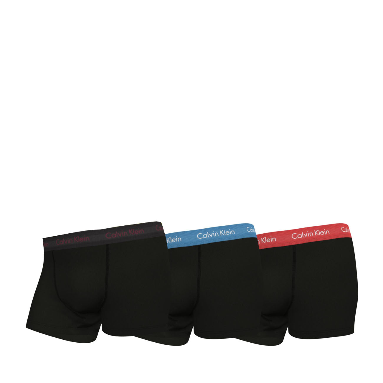 Calvin Klein 3er Pack Trunk Cotton Stretch Boxershorts Black Citrina Blue Burst Strawberry Field