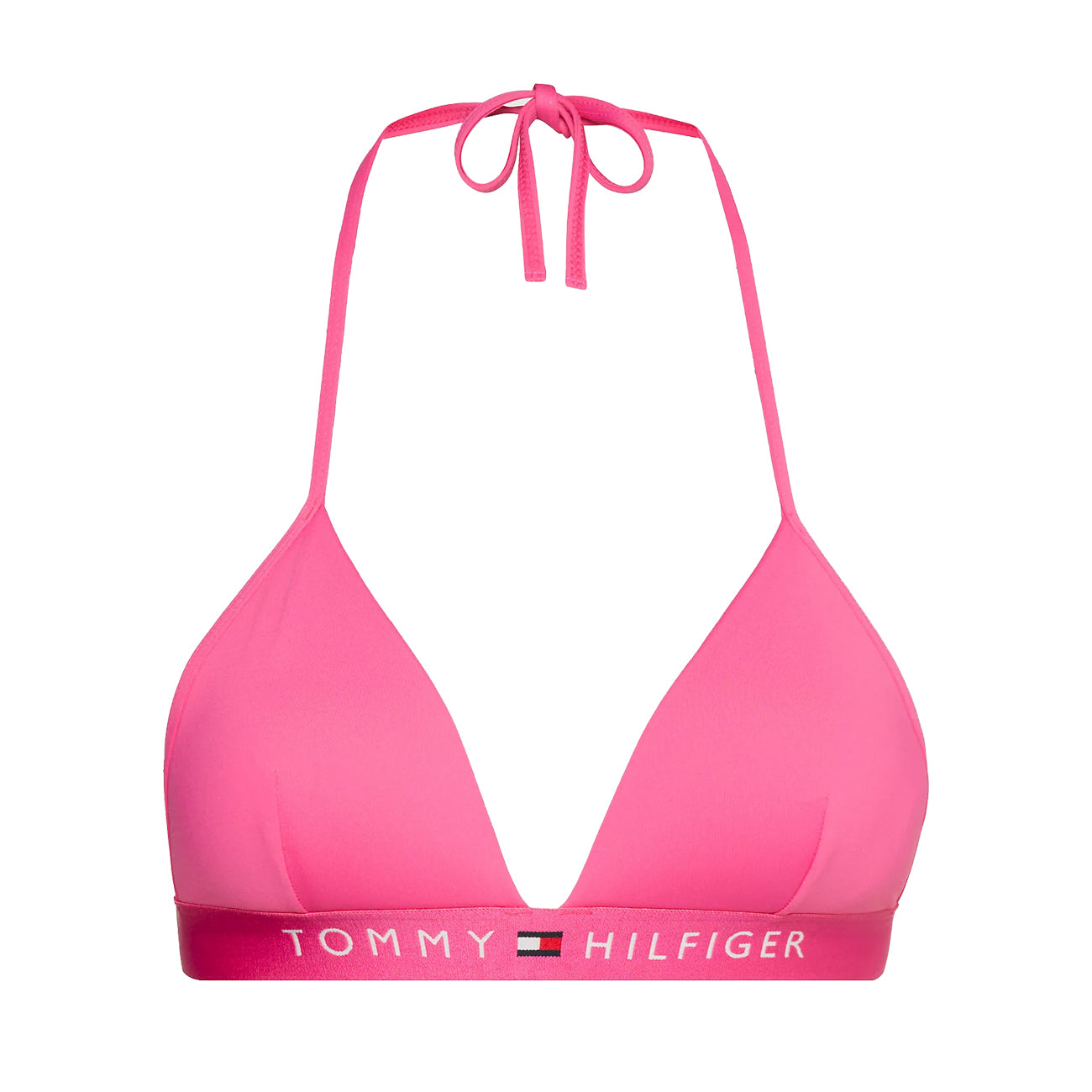 Tommy Hilfiger Triangle Bikini Top Damen Fixed Foam Hot Magenta