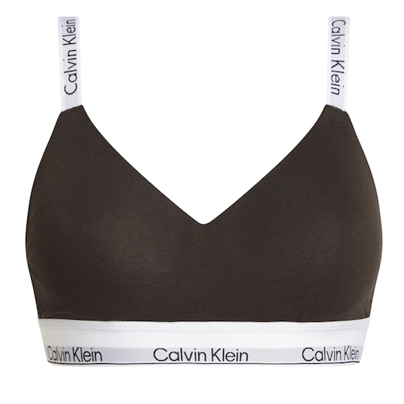 Calvin Klein Light Lined Bralette Modern Cotton BH Woodland