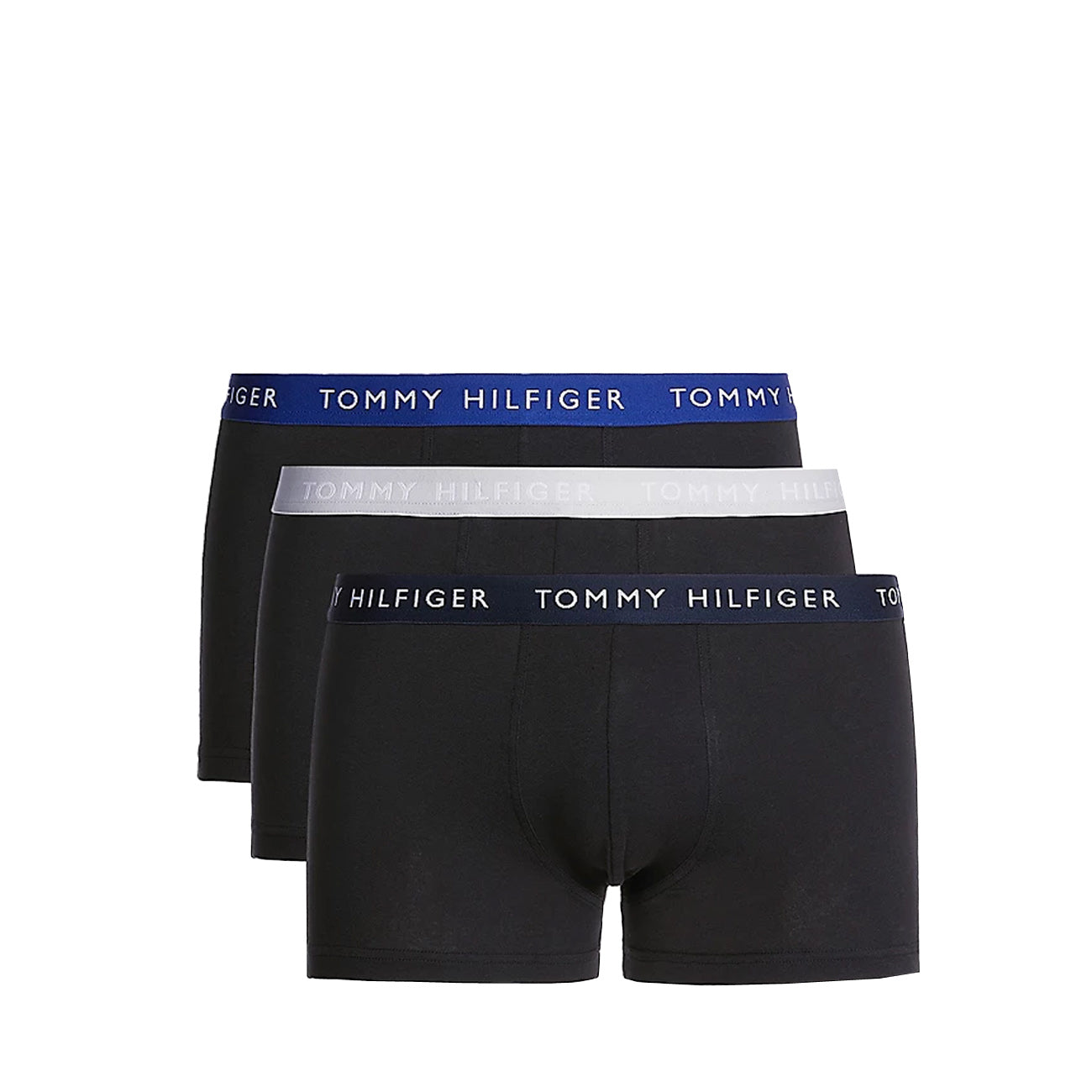 Tommy Hilfiger 3er Pack Trunk WB Boxershorts Herren Desert Sky Bold Blue Light Cast