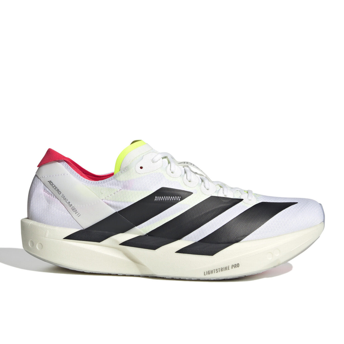 adidas Adizero Takumi Sen 11 White Black Lucid Red
