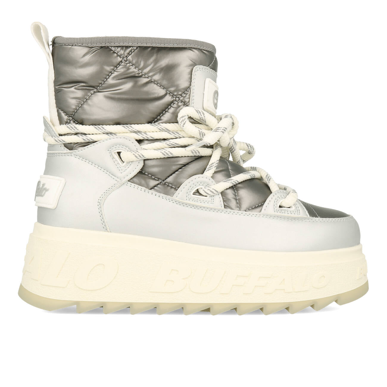 Buffalo Eliza Snow Boot Vegan Nappa Silver