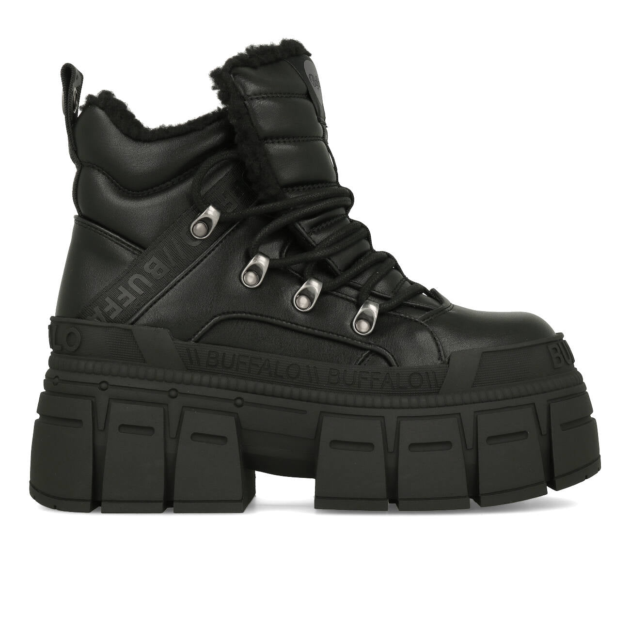 Buffalo Gospher Hike Mid Pad Vegan Black