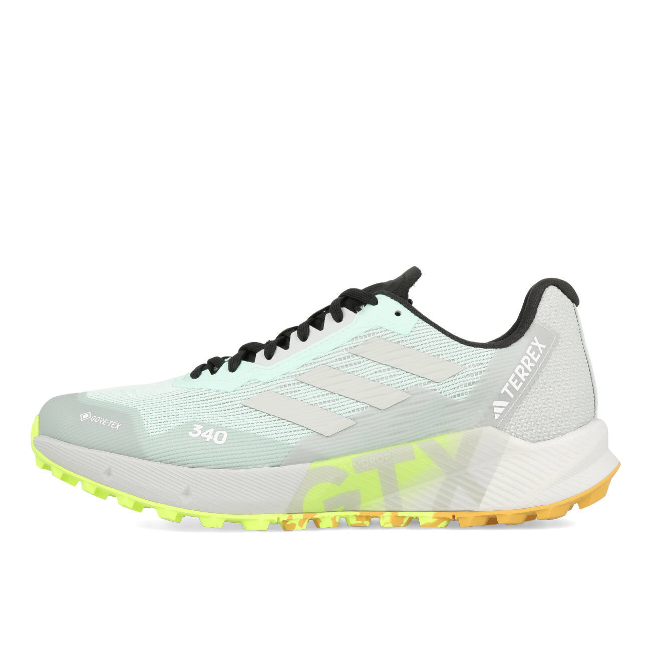 adidas Terrex Agravic Flow 2 GTX Semi Flash Aqua Wonder Silver Lucid Lemon