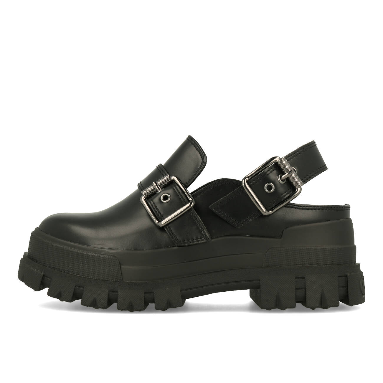 Buffalo Aspha Clog Snd Damen Vegan Box Black