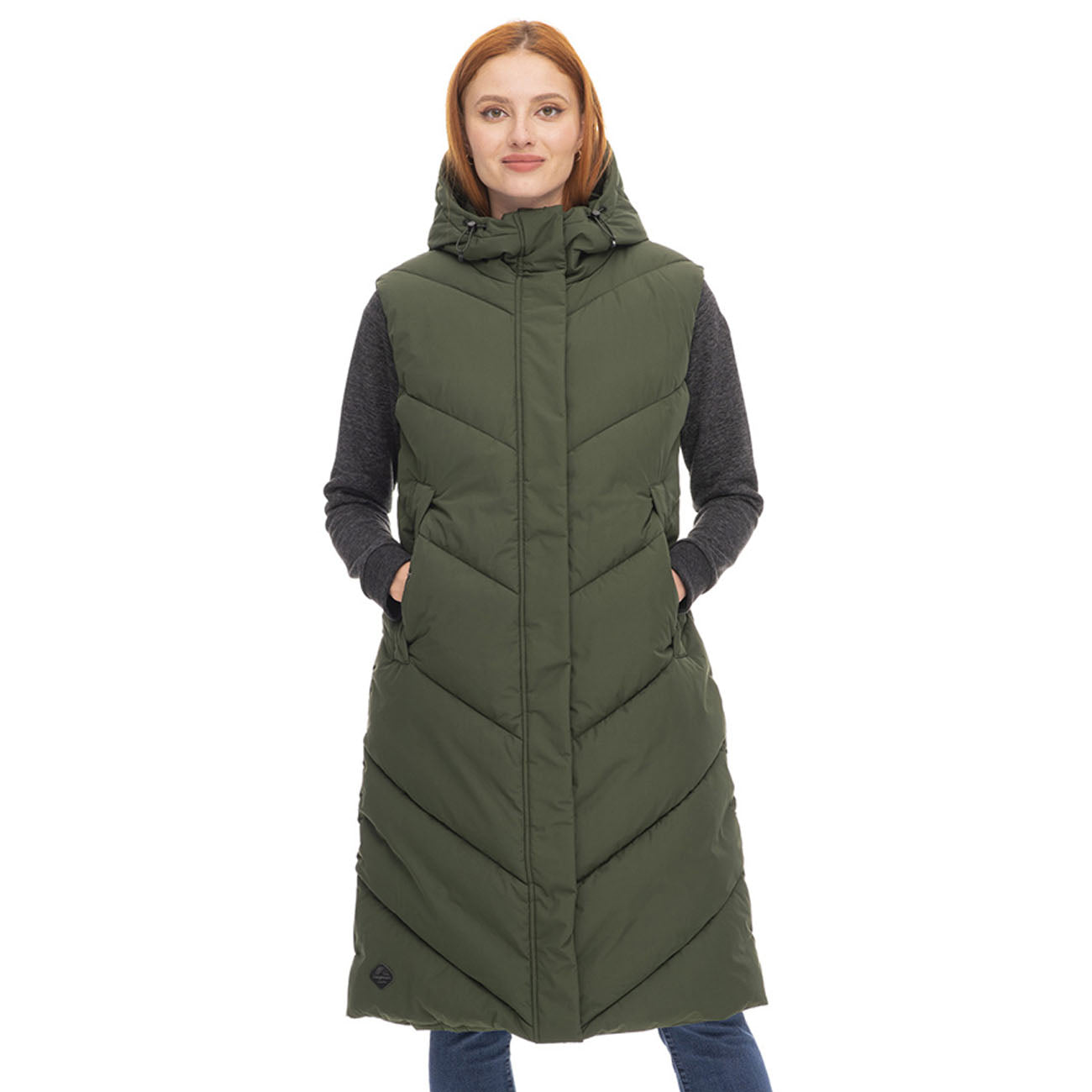 Ragwear Suminka Vest Damen Dark Olive