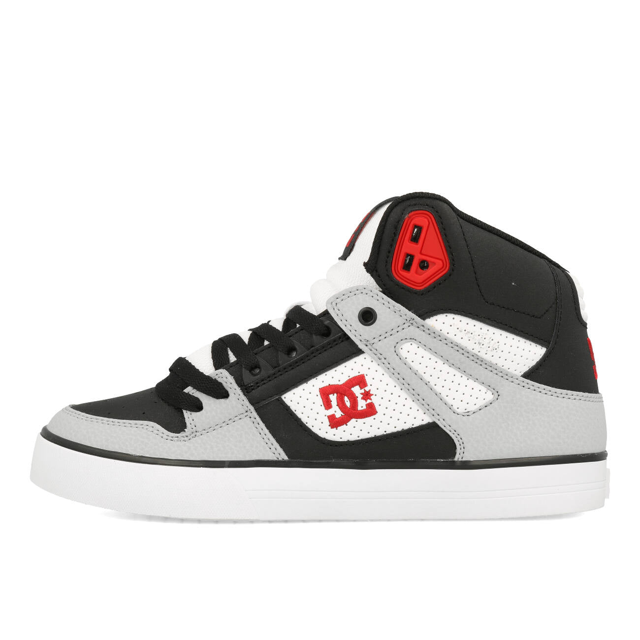 DC Pure High Top WC Herren Black Grey Red