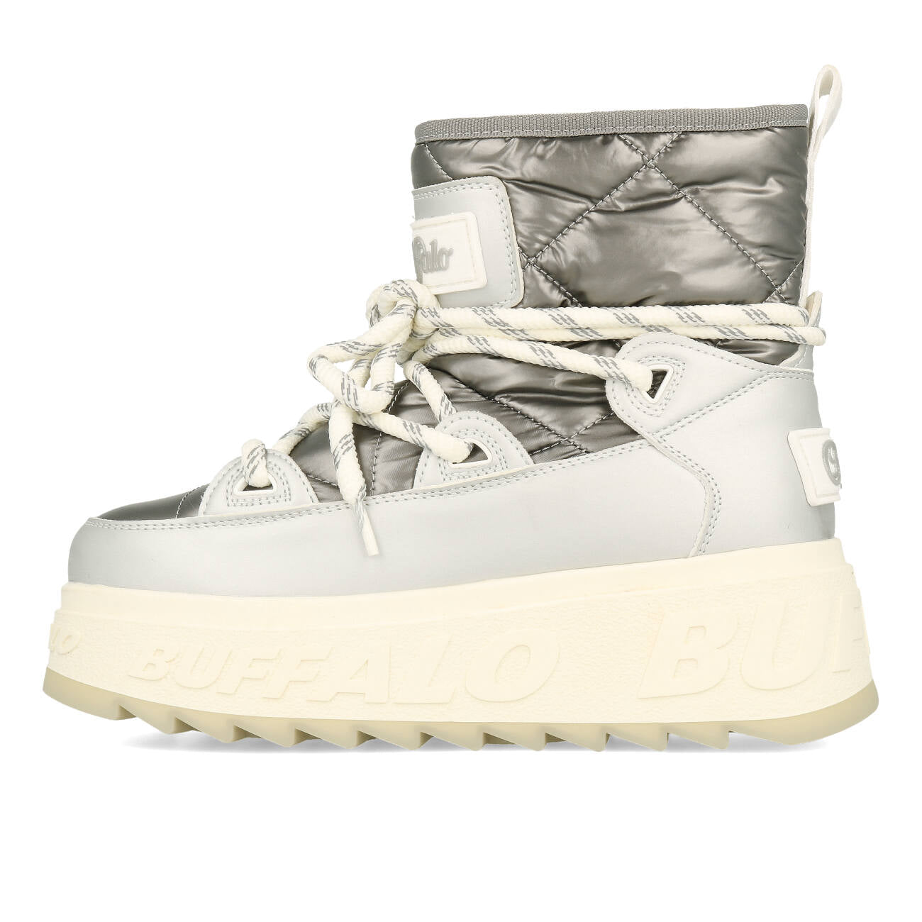 Buffalo Eliza Snow Boot Vegan Nappa Silver