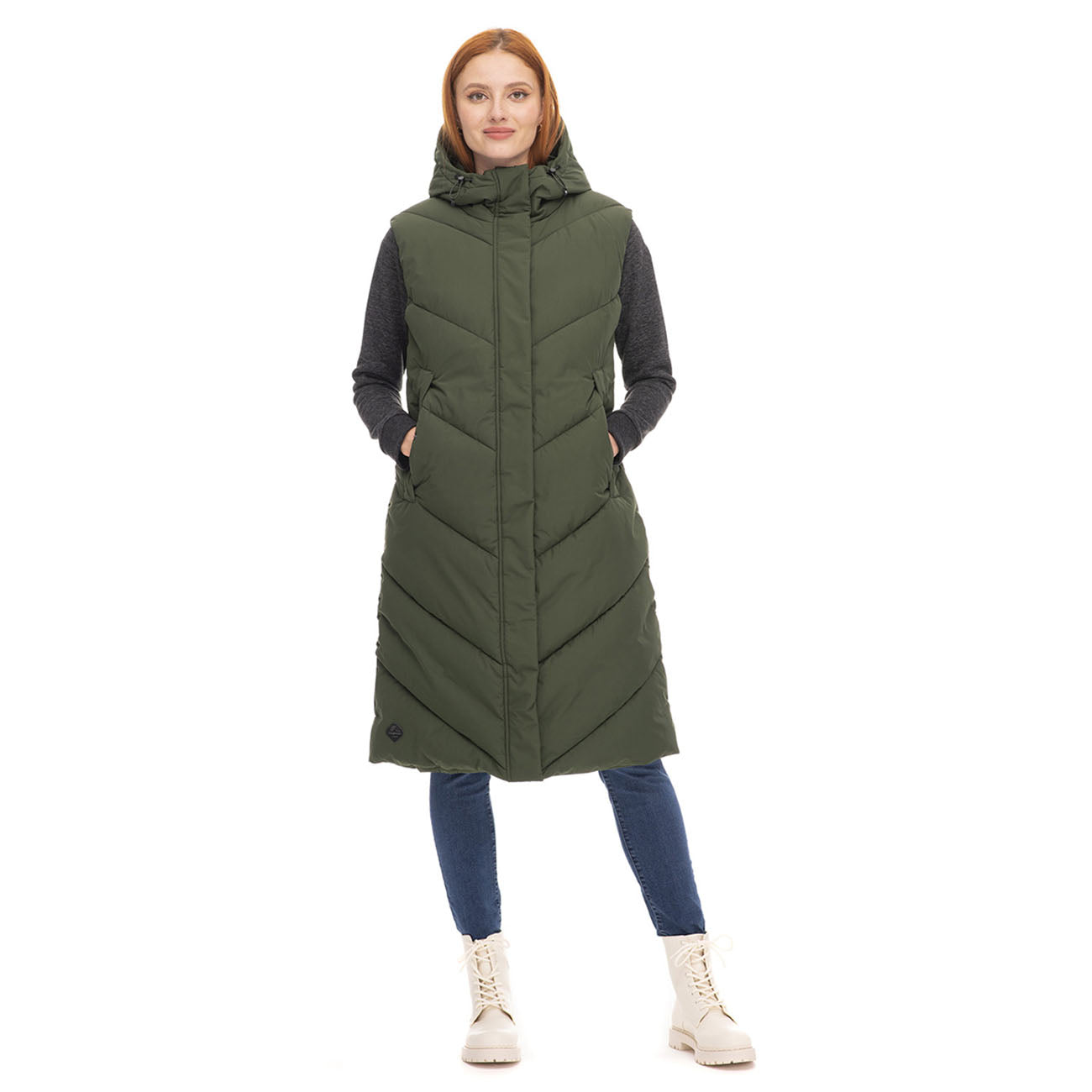 Ragwear Suminka Vest Damen Dark Olive