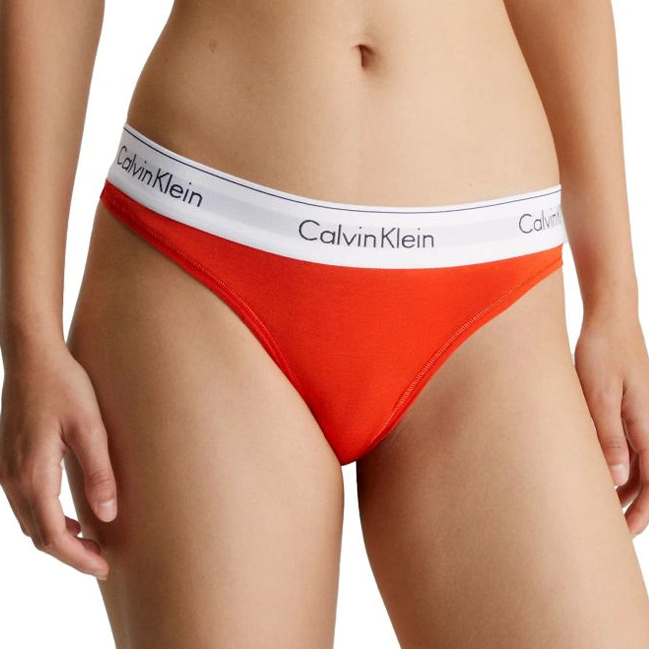 Calvin Klein Thong Modern Cotton String Spicy Orange