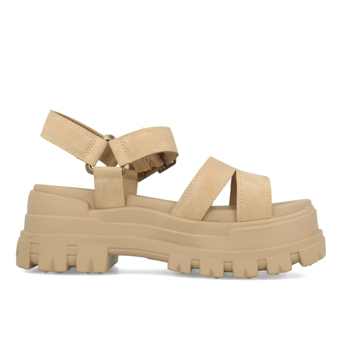 Buffalo Aspha TS Sandal Damen Vegan Nubuck Beige