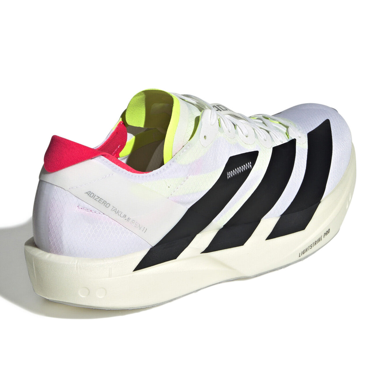 adidas Adizero Takumi Sen 11 White Black Lucid Red