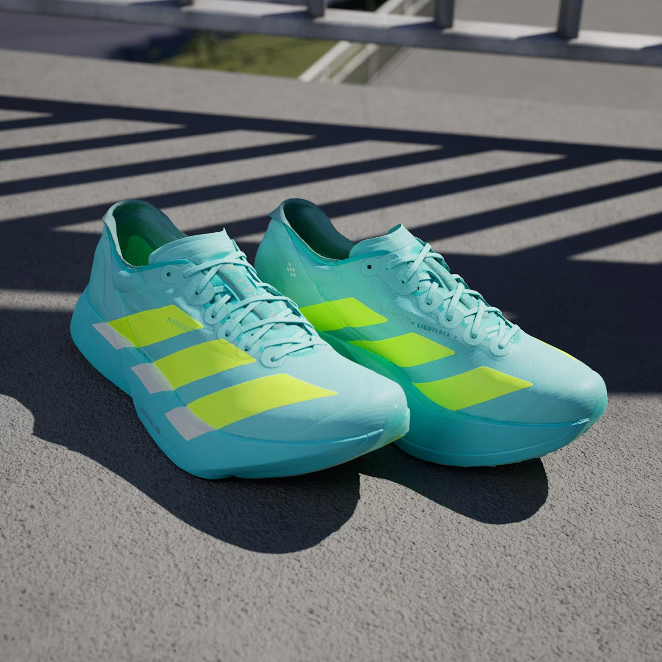 adidas Adizero Adios Pro 4 Herren Flash Aqua Lucid Lemon Mint Ton