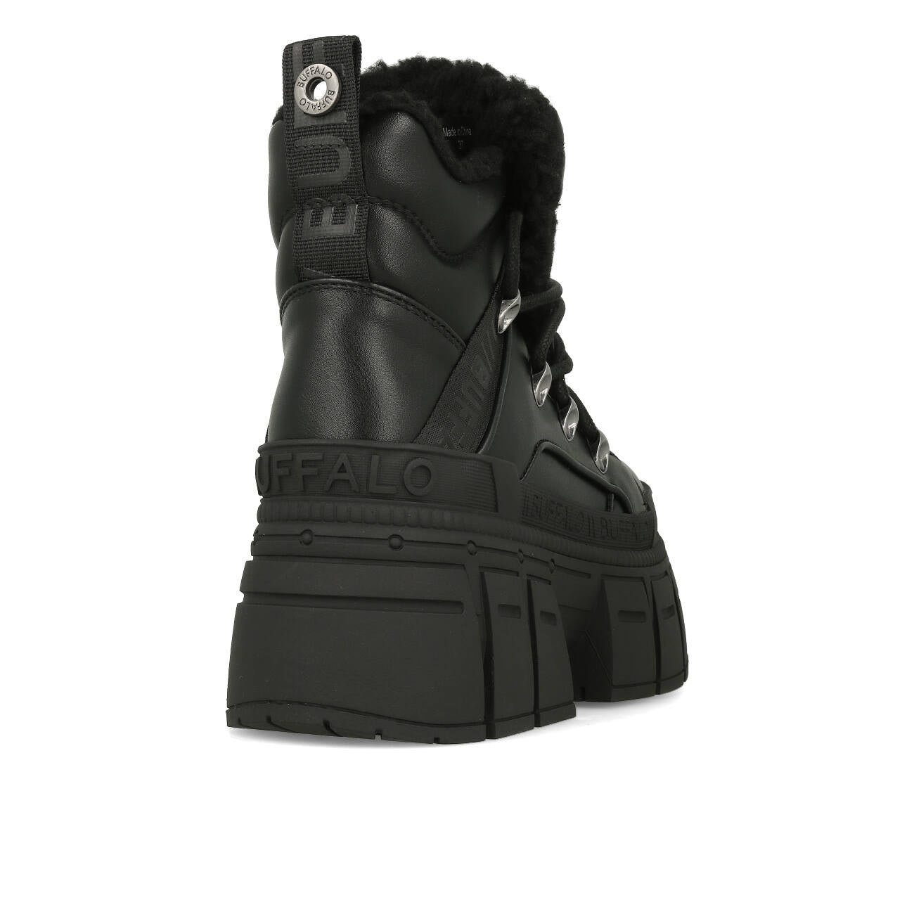 Buffalo Gospher Hike Mid Pad Vegan Black