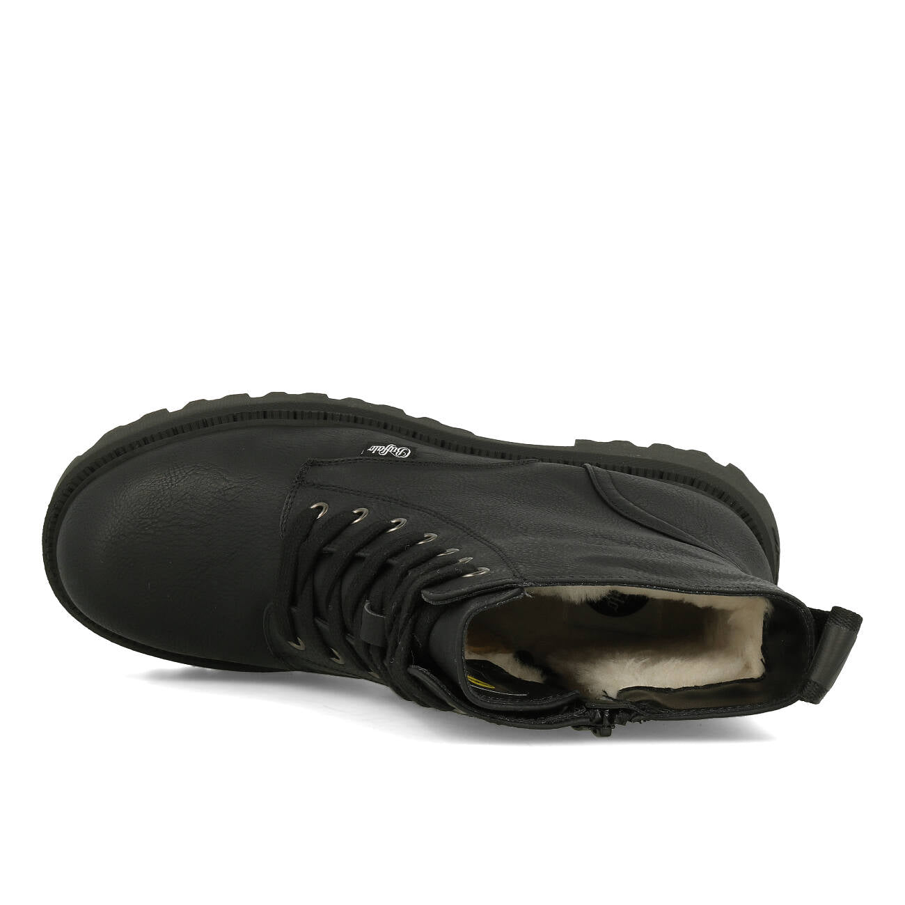 Buffalo Aspen Lace Up Warm Vegan Black