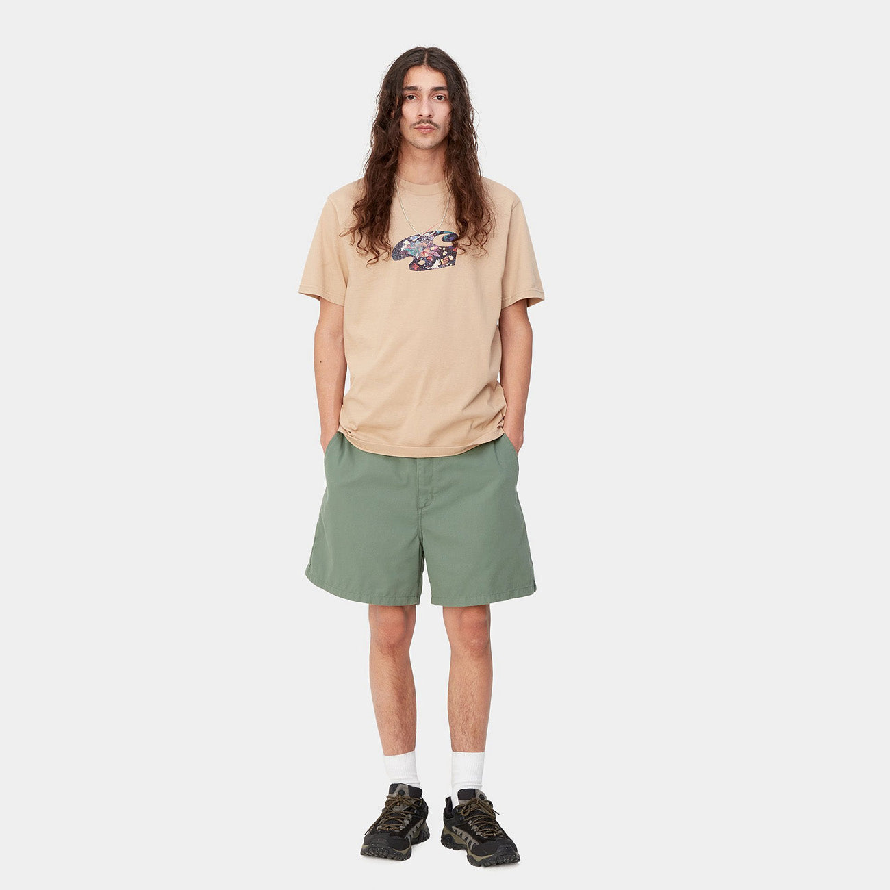 Carhartt WIP Sandler Short Herren Park Rinsed