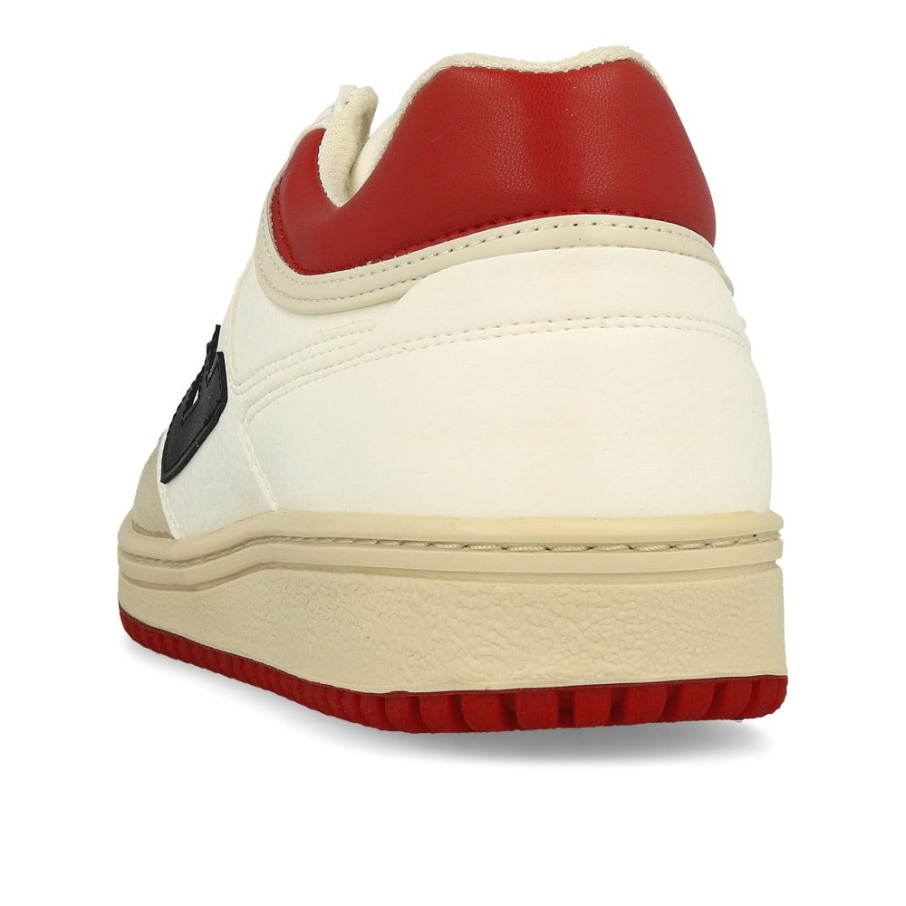 Flamingos' Life Retro 90's Sneakers White Black Red Bicolor