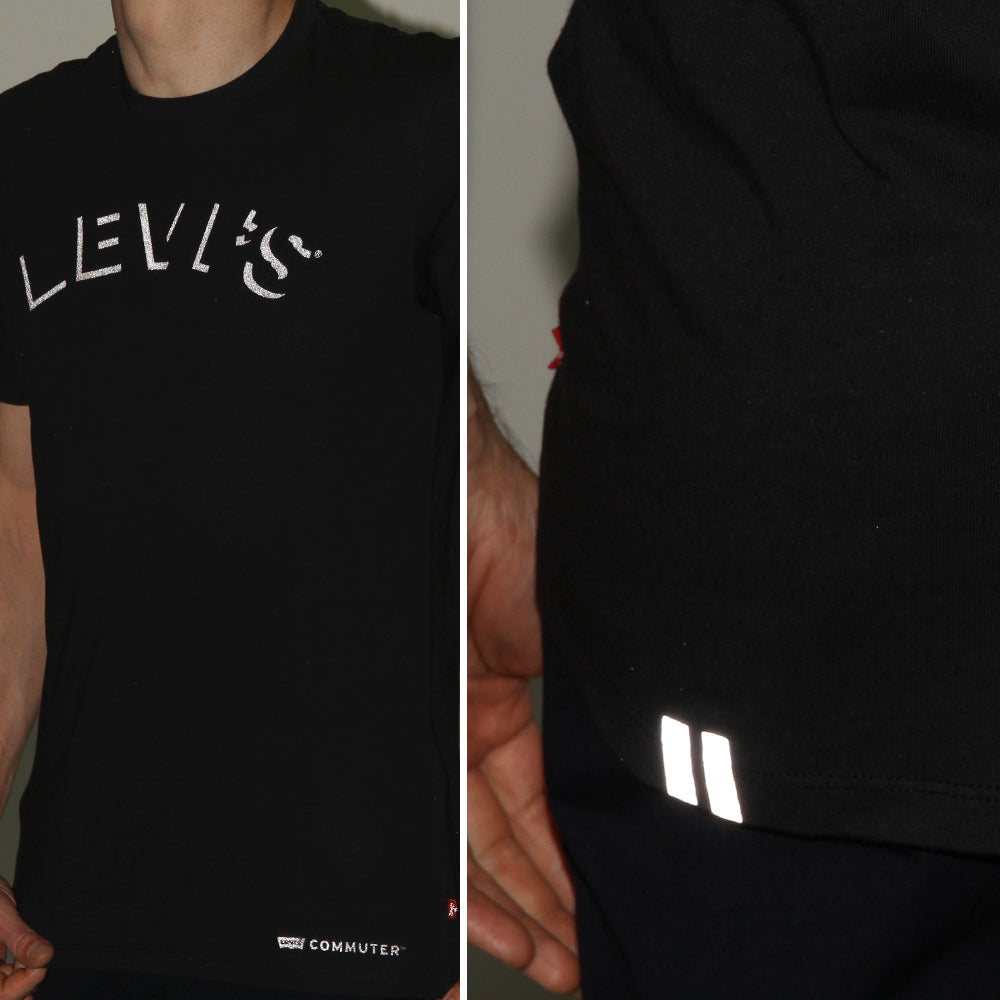 Levi's Commuter Graphic Tee Reflective Black