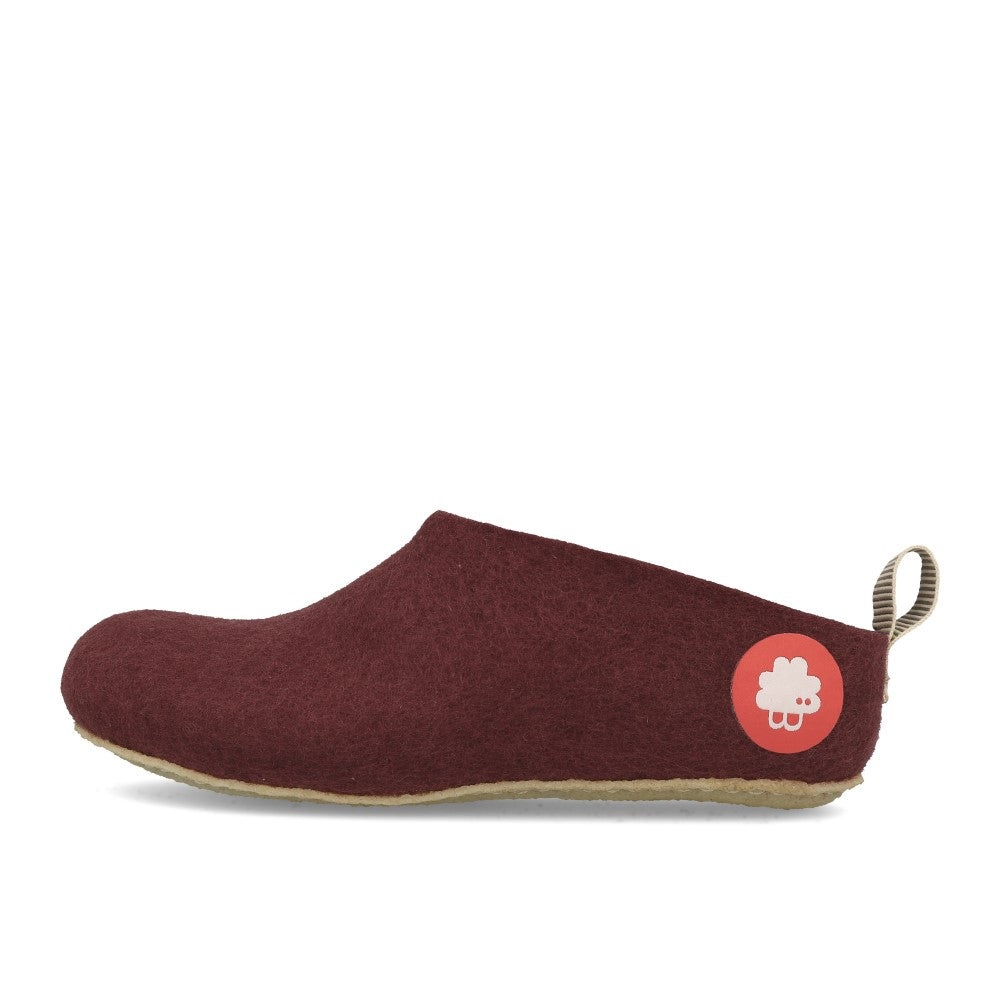 Baabuk Gus Filzpantoffel Slippers Bordeaux