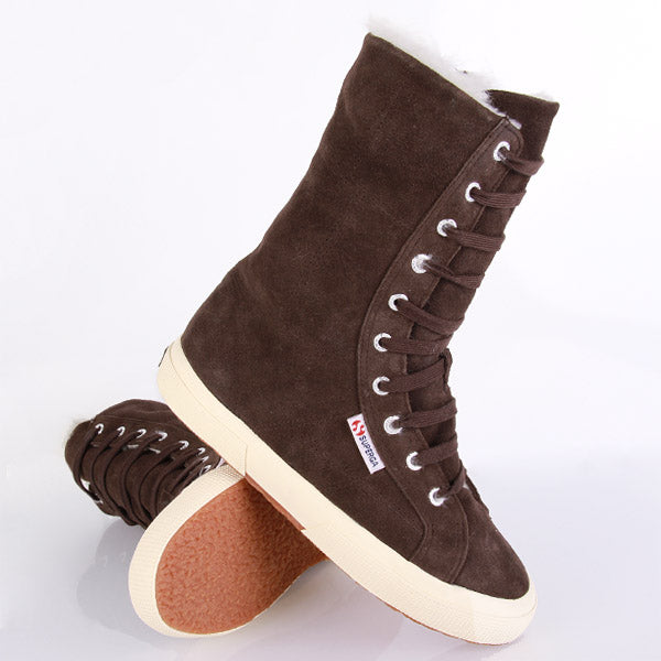 Superga 2040 Suebw Dark Chocolate Gefüttert