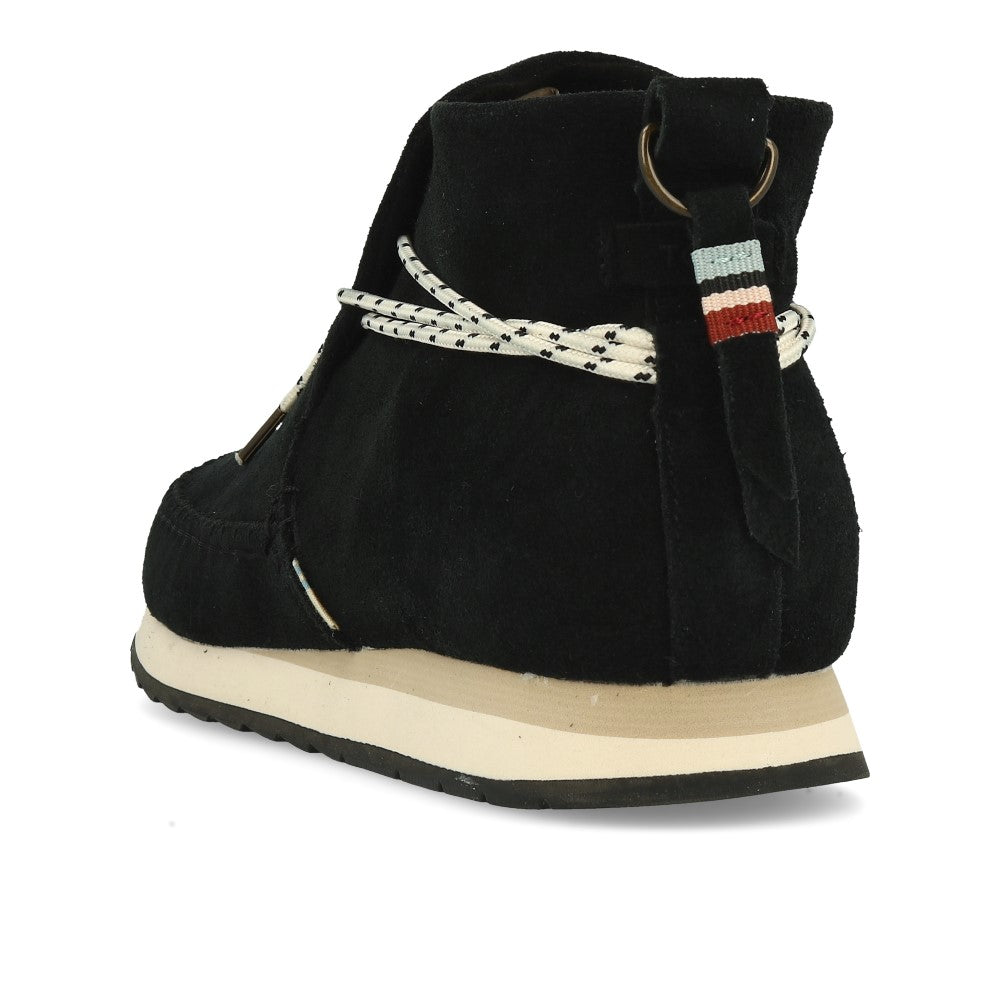 TOMS Wmns Rio Black Suede Water Resistant
