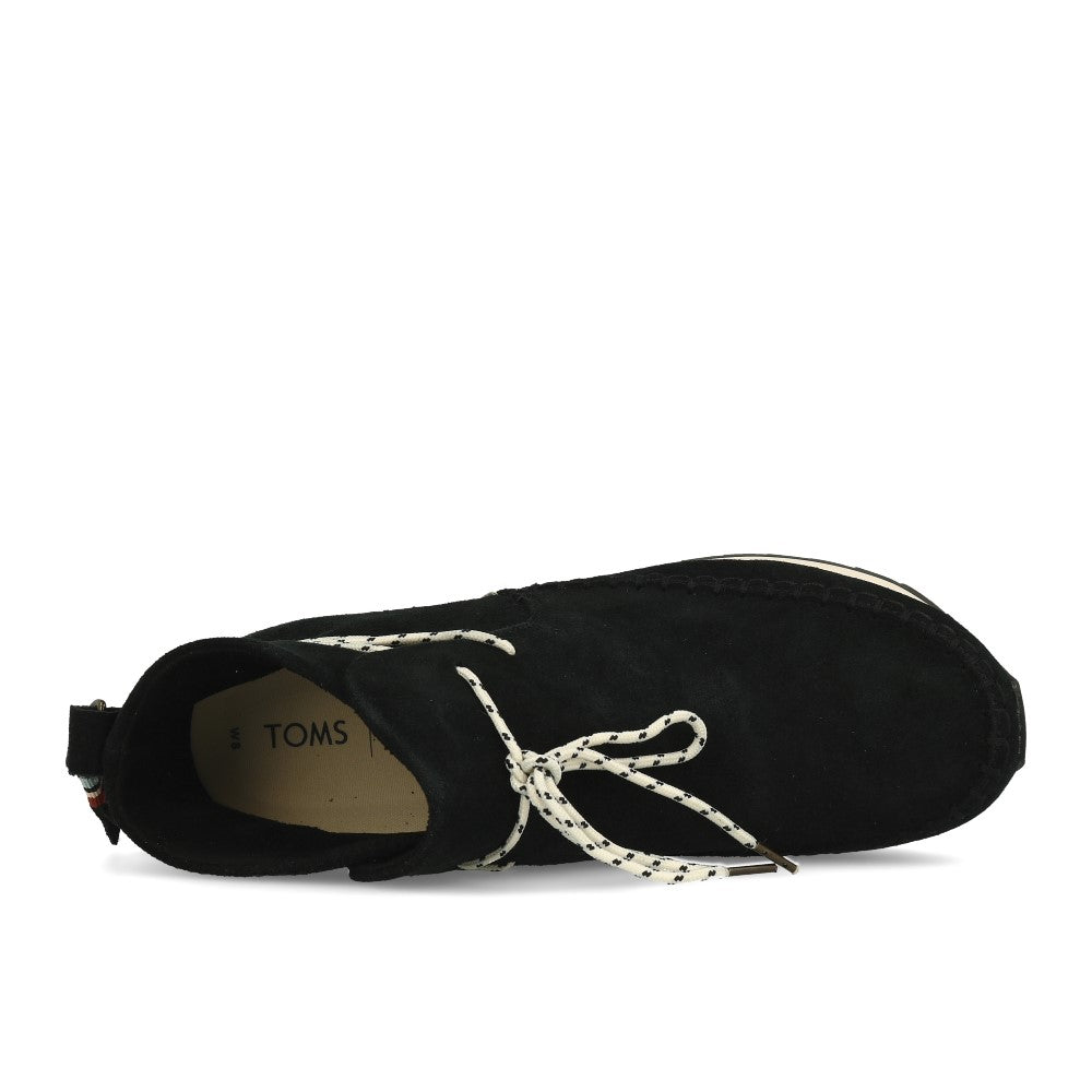 TOMS Wmns Rio Black Suede Water Resistant