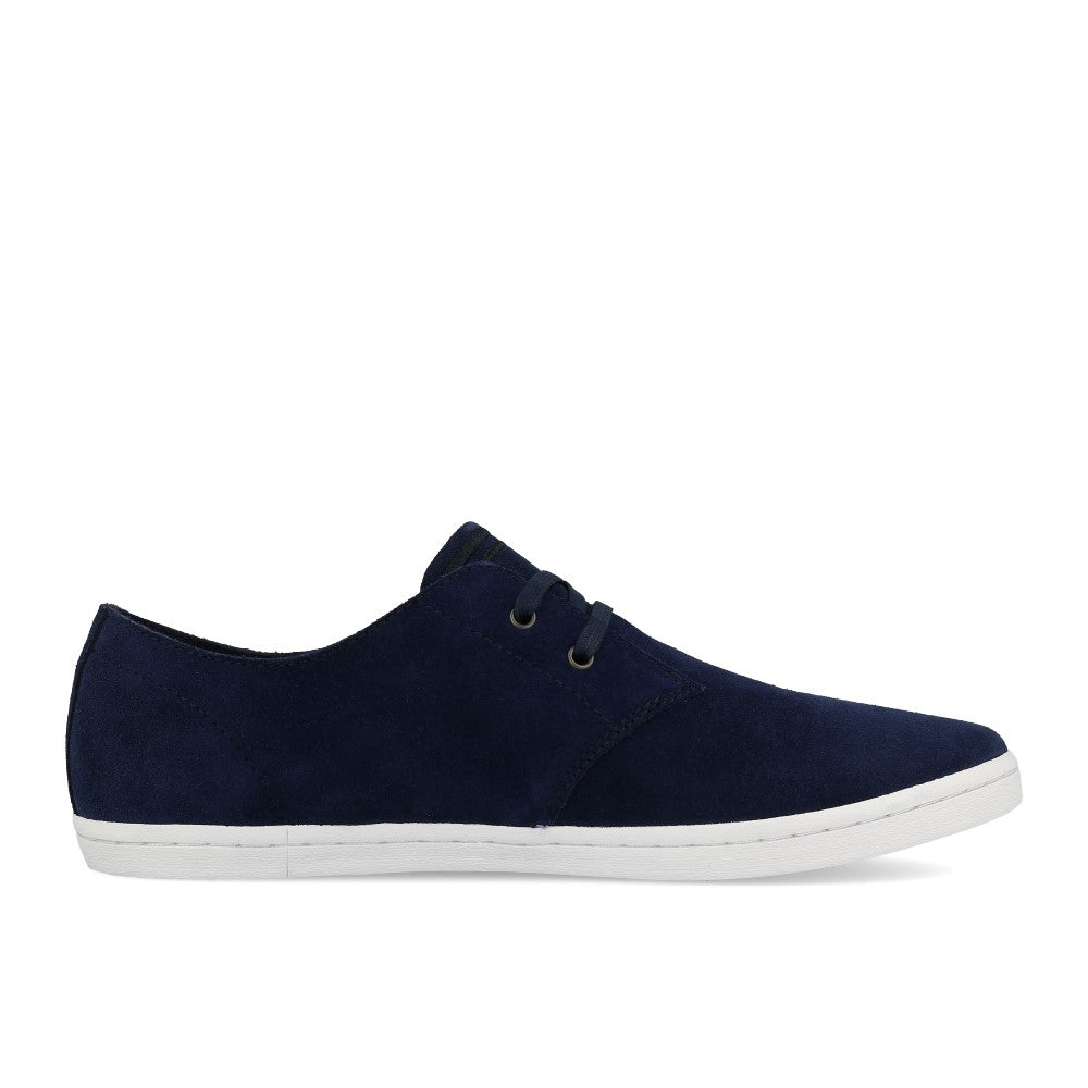 Fred Perry Byron Low Suede Carbon Blue