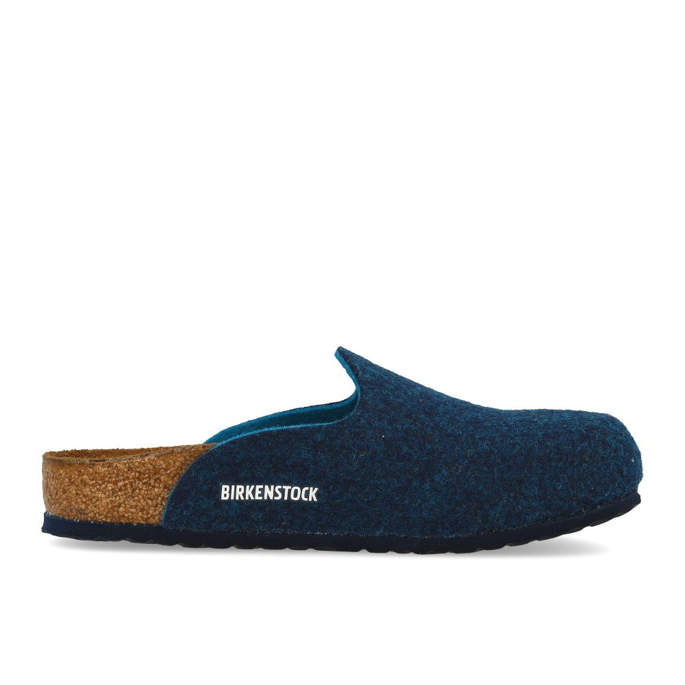 Birkenstock Amsterdam Kids Wollfilz Doubleface Blue