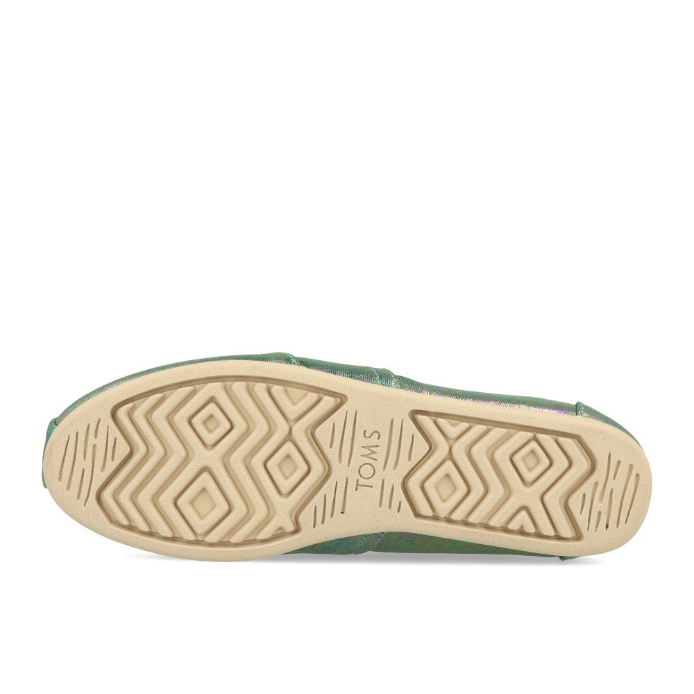 TOMS Classics Black Pearlized Metallic Canvas