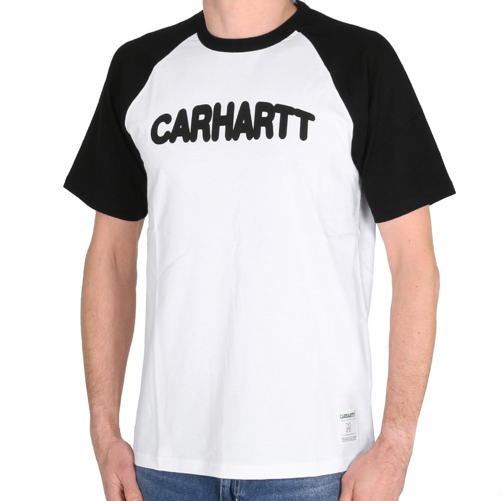 Carhartt WIP Acre Script T-Shirt White Black Black