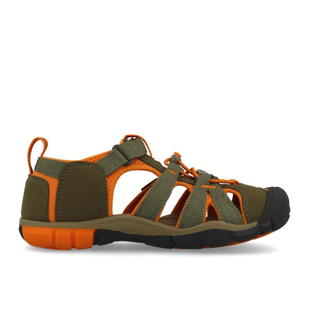 Keen Seacamp II CNX Kinderschuh Dusty Olive Russet Orange