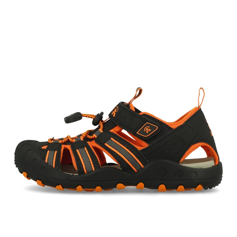 Kamik Crab Sandal Kids Black Orange Charcoal