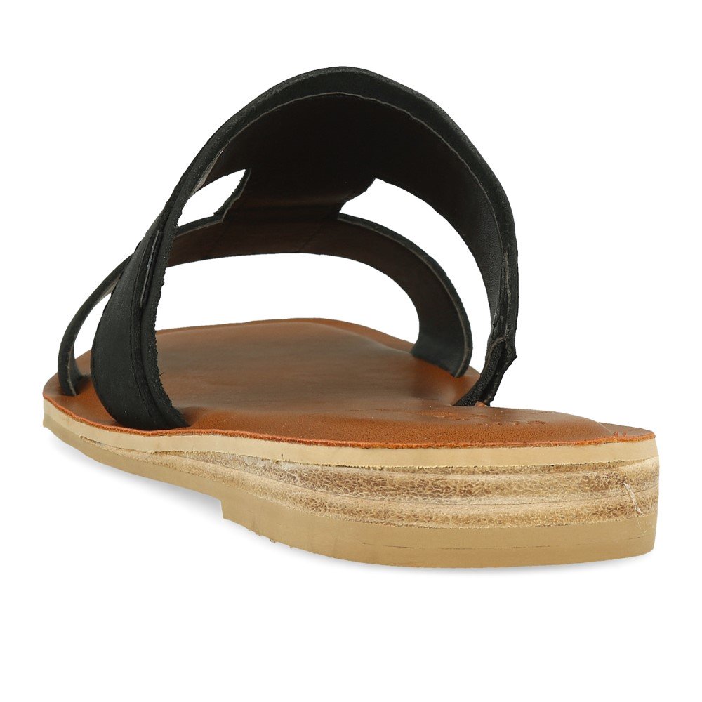 TOMS Seacliff Black Veg Tan Leather