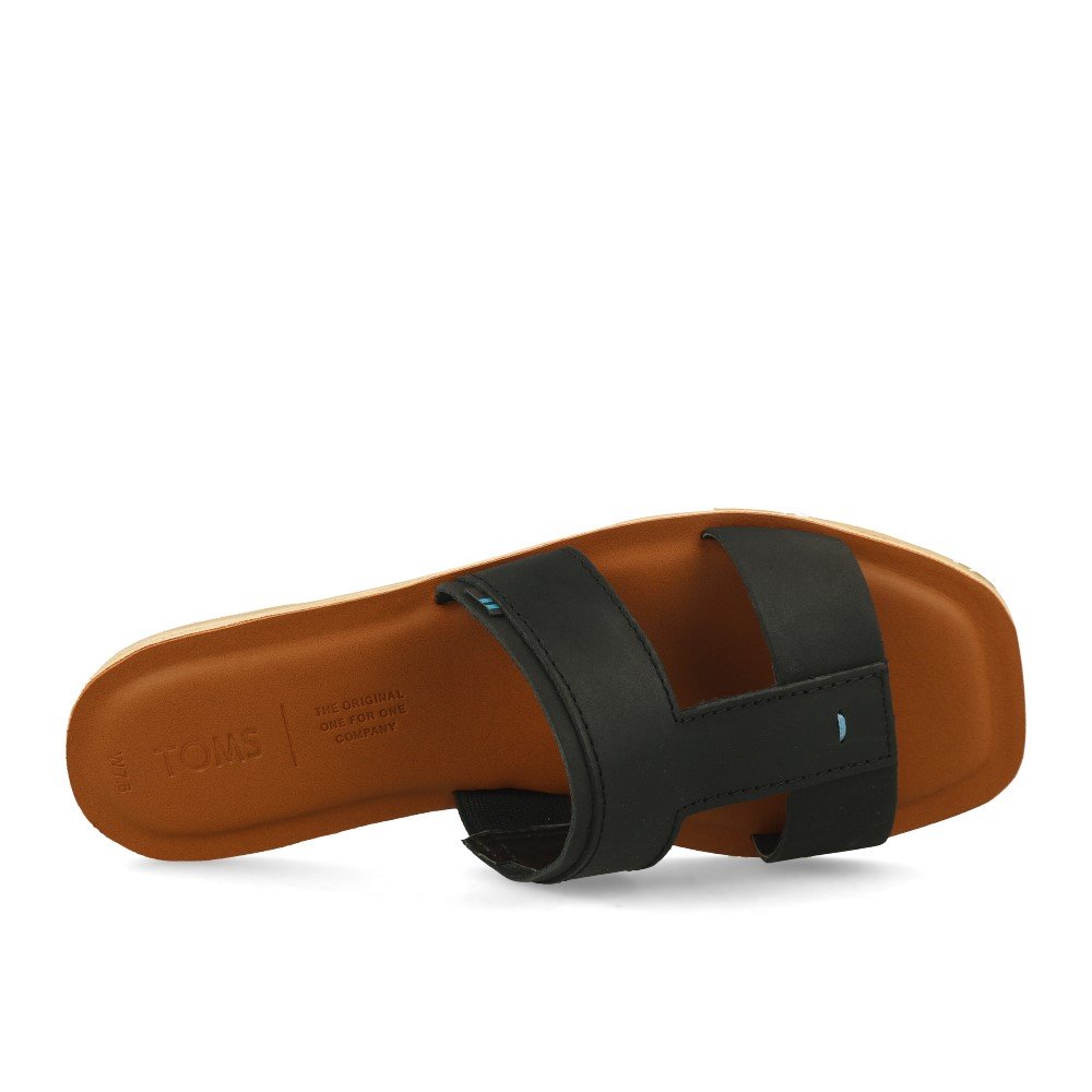 TOMS Seacliff Black Veg Tan Leather