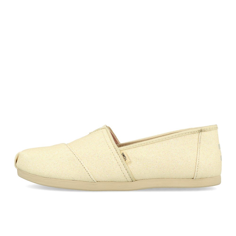 TOMS Womens Classics Ivory Glitter