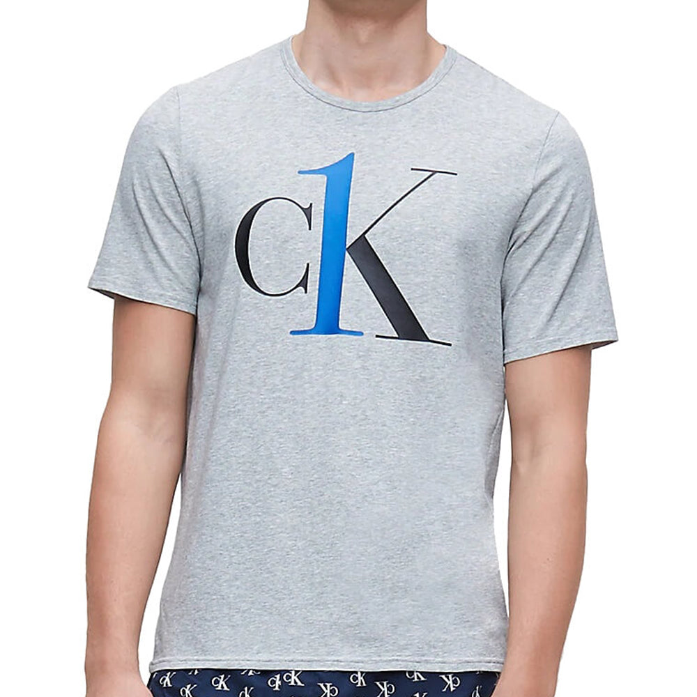Calvin Klein One Graphic T-Shirt S/S Crew Neck Grey Heather