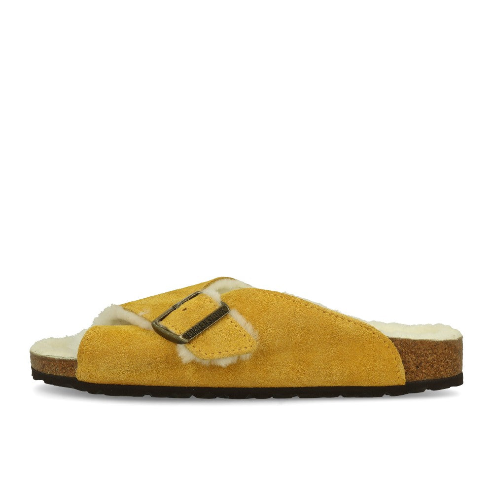 Birkenstock Arosa VL Ochre Beige Lammfell