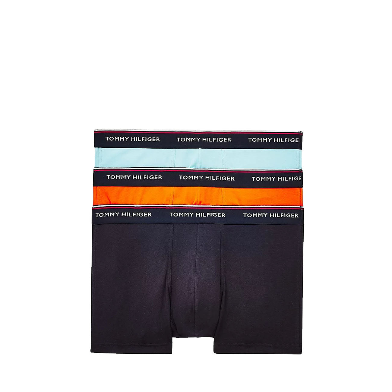 Tommy Hilfiger 3er Pack Low Rise Trunk Cotton Stretch Boxershorts Princeton Orange Desert Sky Summit