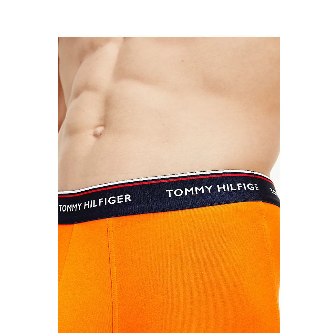 Tommy Hilfiger 3er Pack Low Rise Trunk Cotton Stretch Boxershorts Princeton Orange Desert Sky Summit