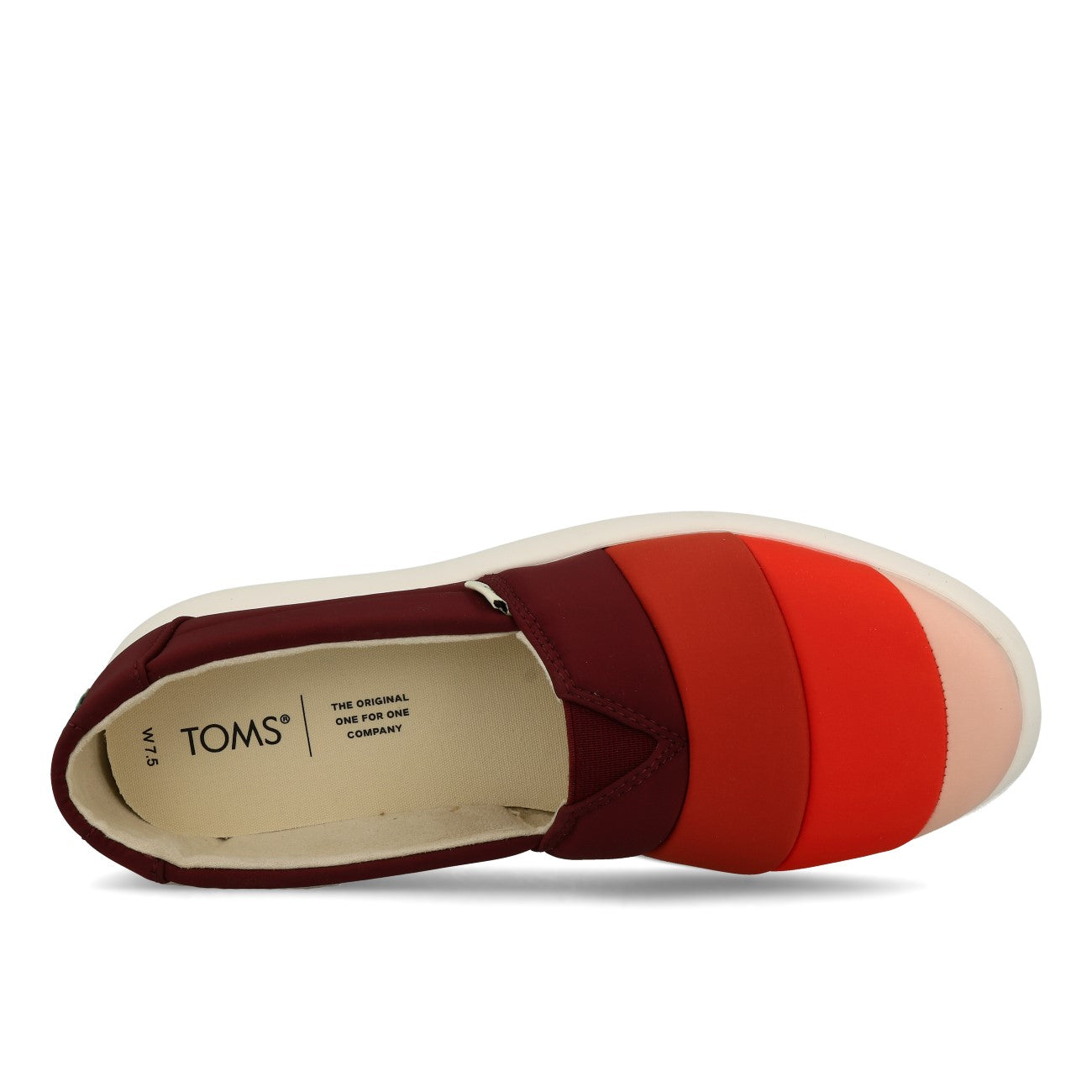 Toms Womens Alpargata Mallow Damen Burgundy Multi Matte Woven