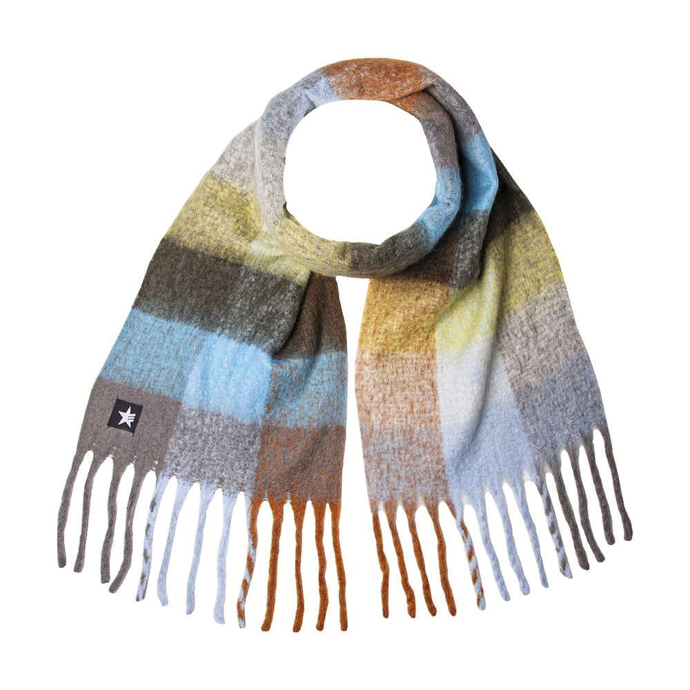 Esperando Lidja Scarf Light Blue Plaid