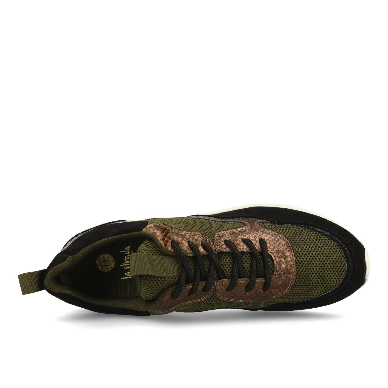 La Strada 2003018-2201 Damen Sneaker Black Micro Multi
