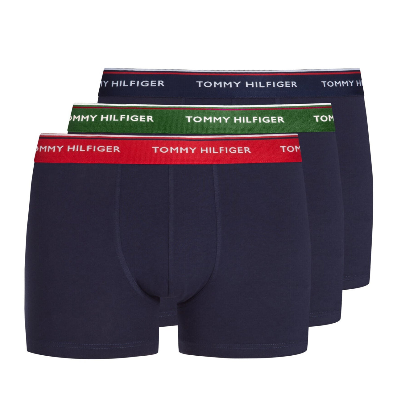 Tommy Hilfiger 3er Pack Trunk WB Boxershorts Herren Desert Sky Terrain Primary Red