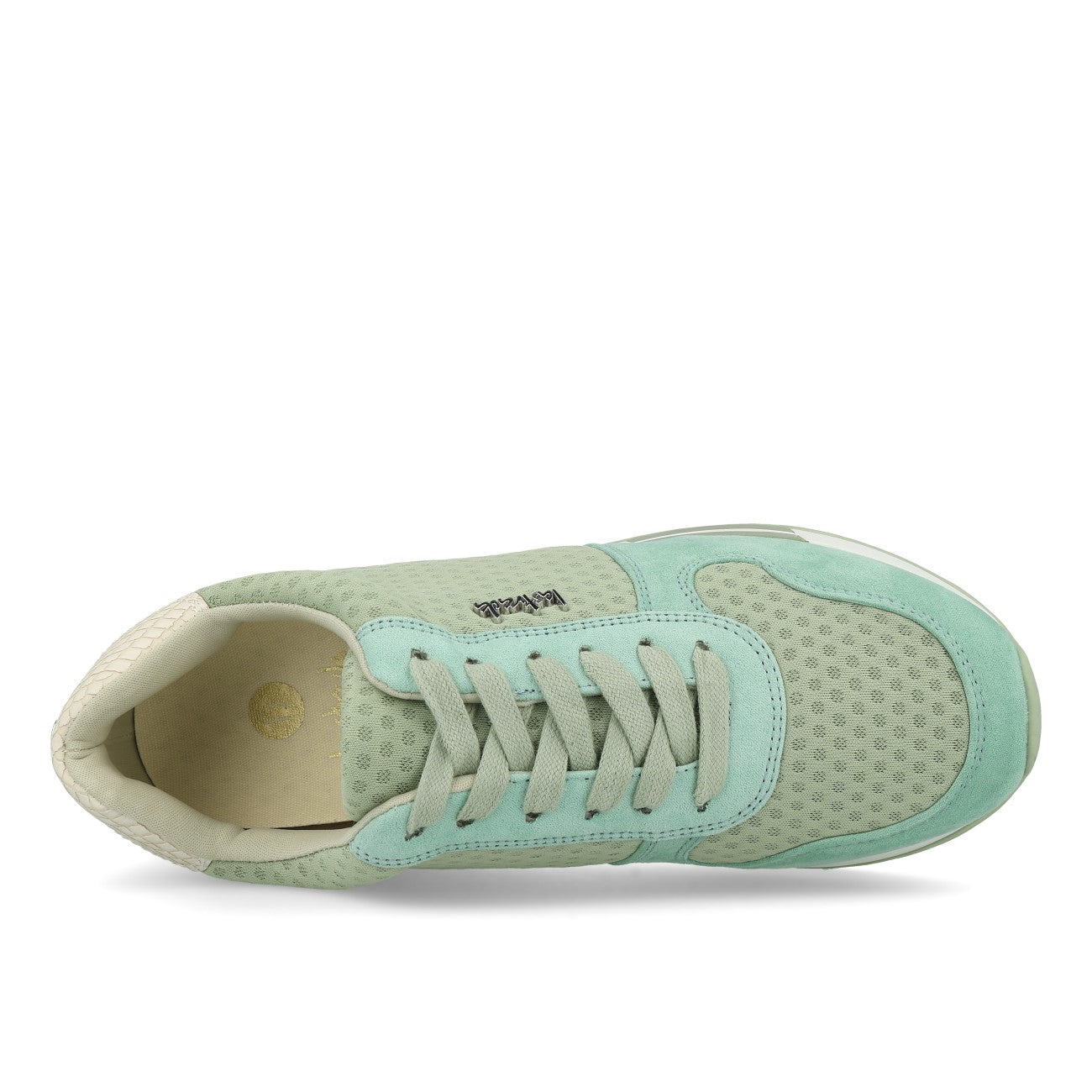 La Strada 2101457 Sneaker Damen Light Green Micro Mesh Snake